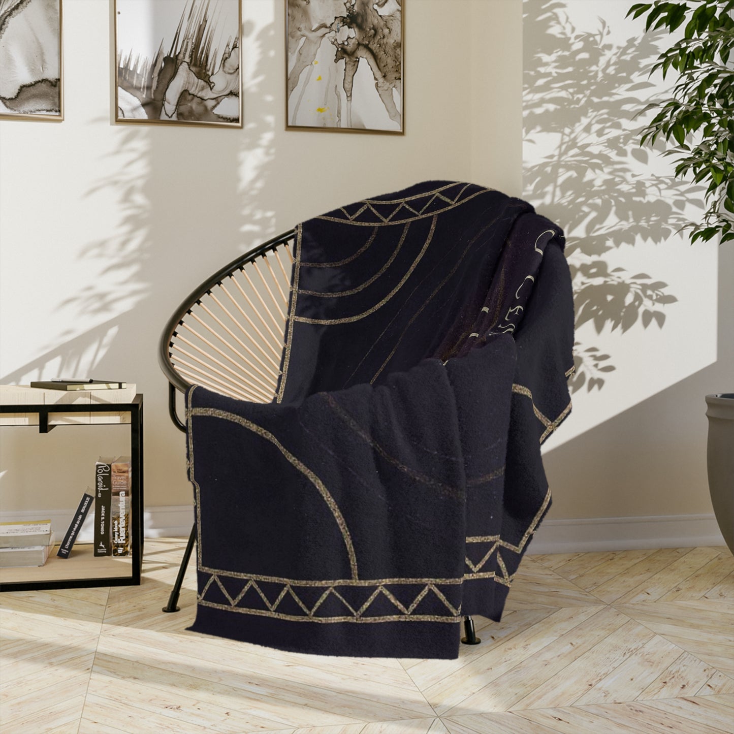 Return To Center- Custom Sigil Mandala Velveteen Microfiber Blanket