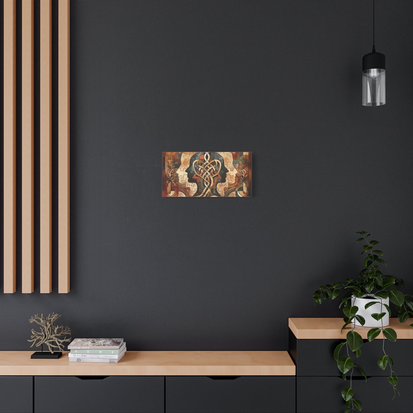 Mirror of Self Knowing Custom Canvas Print