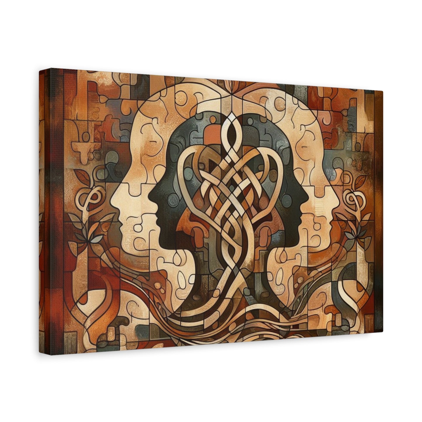 Mirror of Self Knowing Custom Canvas Print