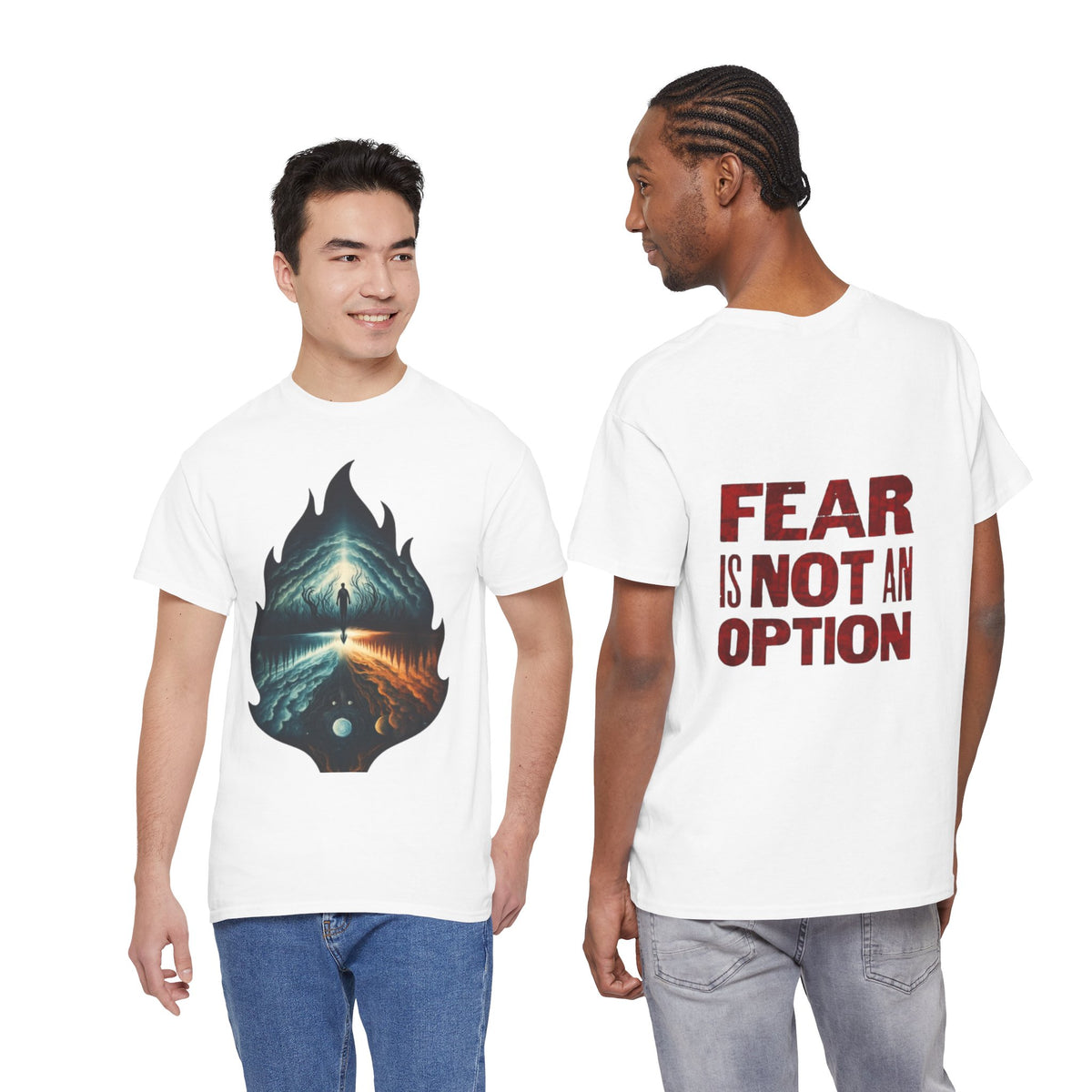 Fear is Not an Option- Energetic Statement Tee