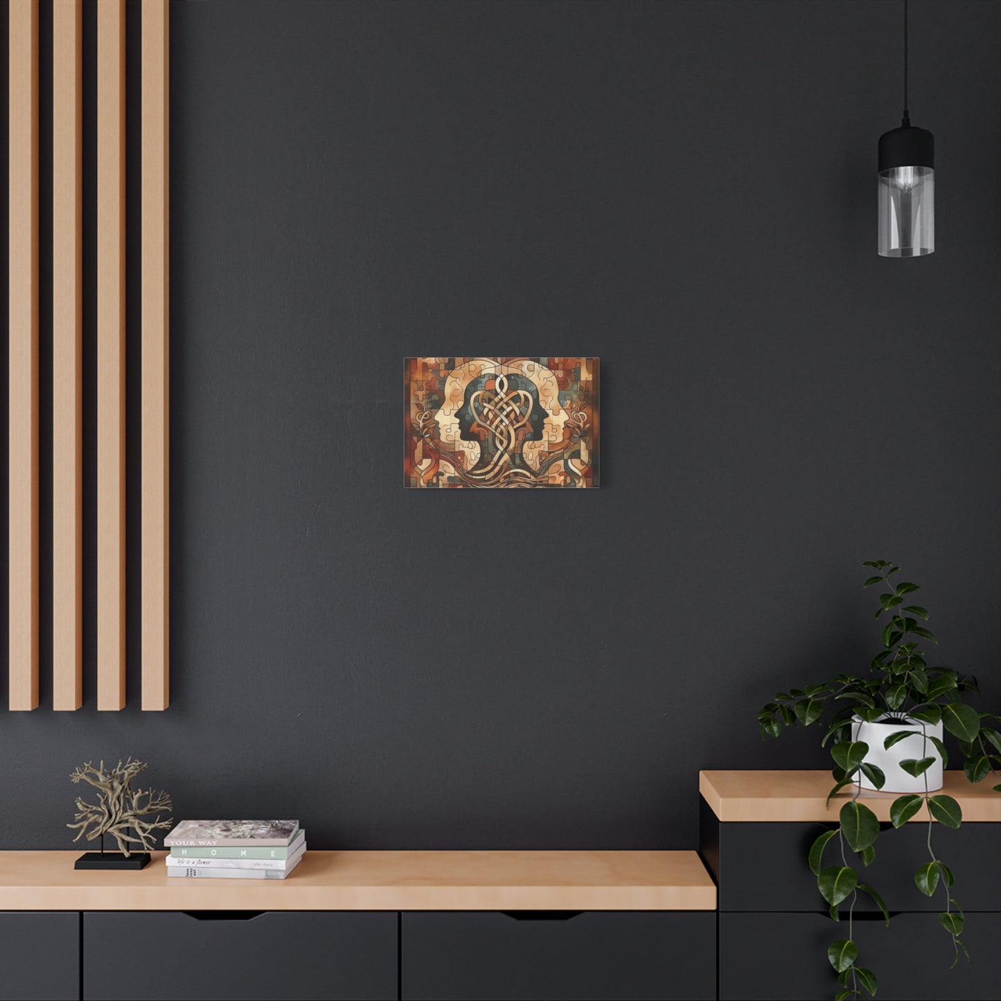 Mirror of Self Knowing Custom Canvas Print