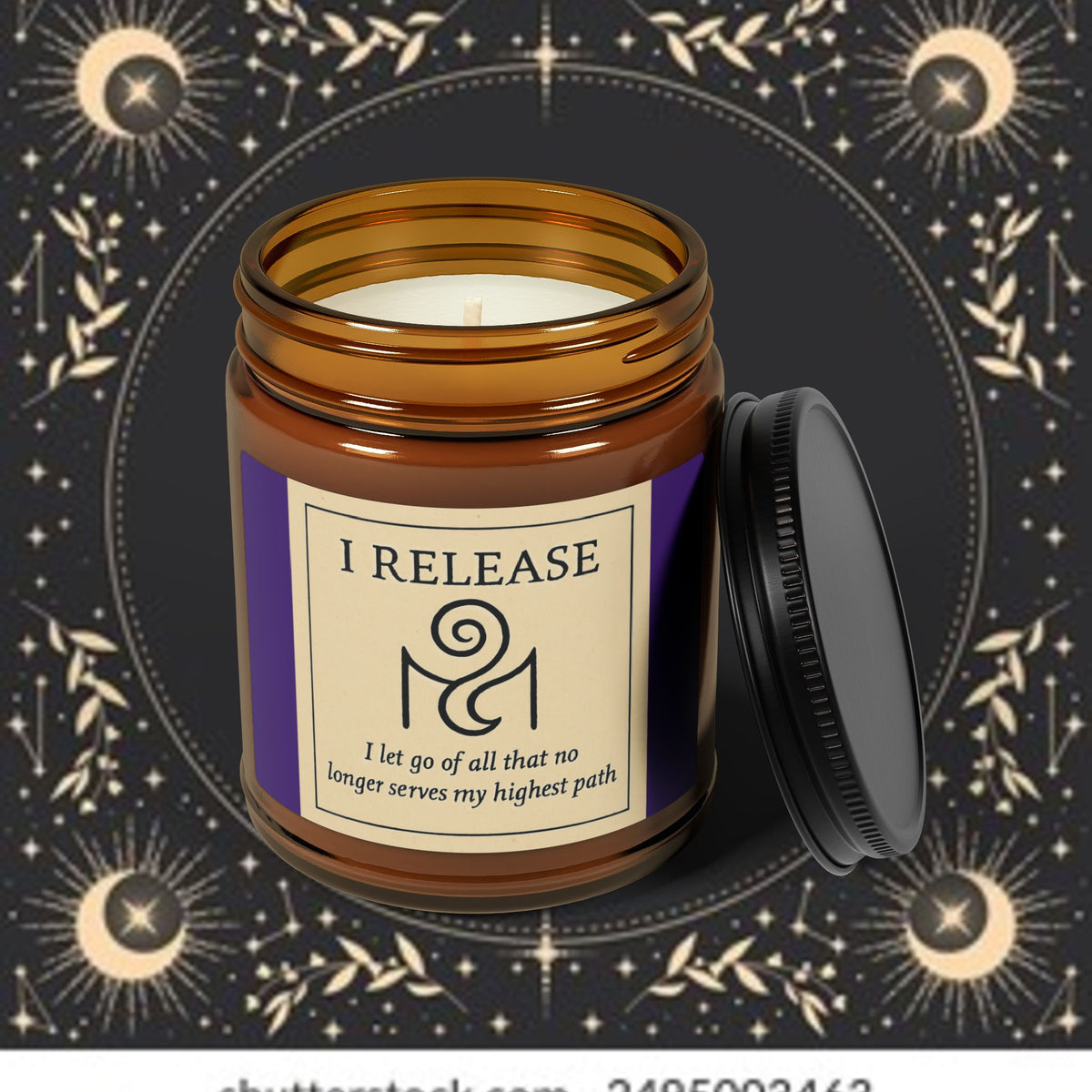 I RELEASE – Cinnamon Vanilla Ritual Candle