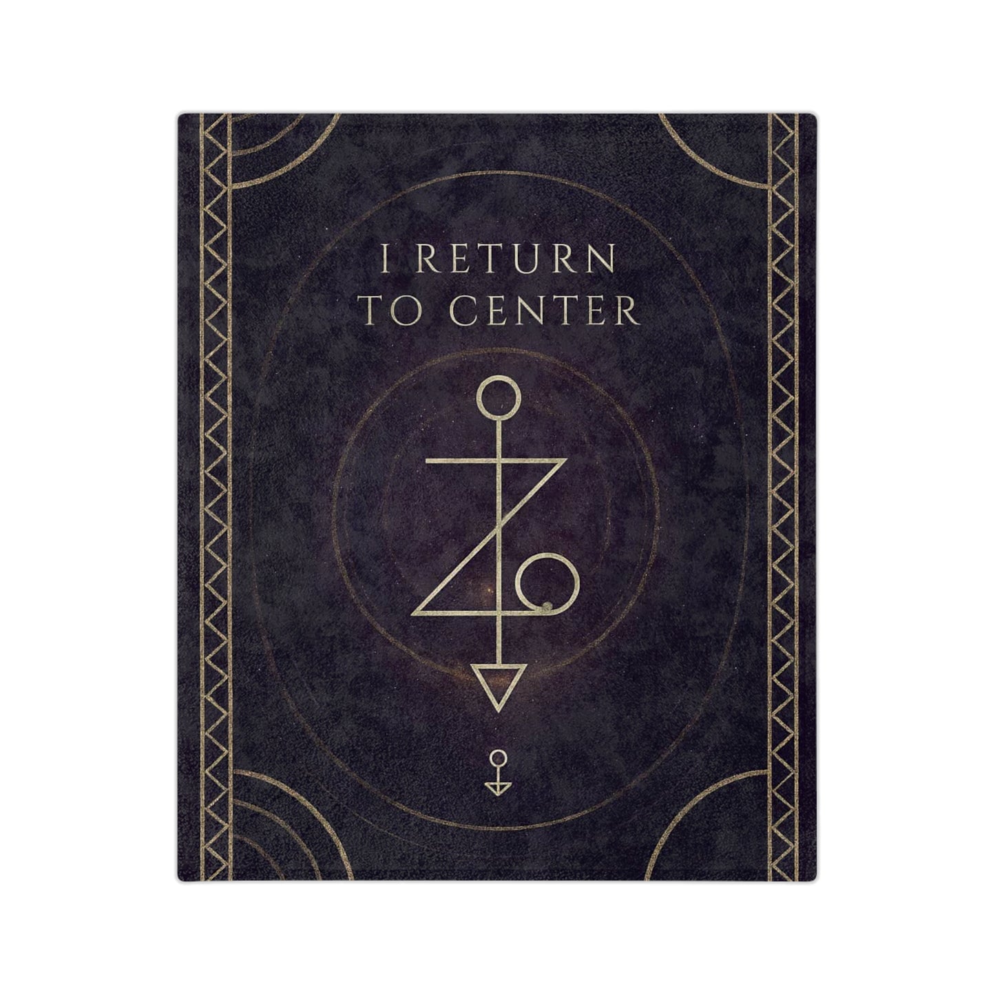 Return To Center- Custom Sigil Mandala Velveteen Microfiber Blanket