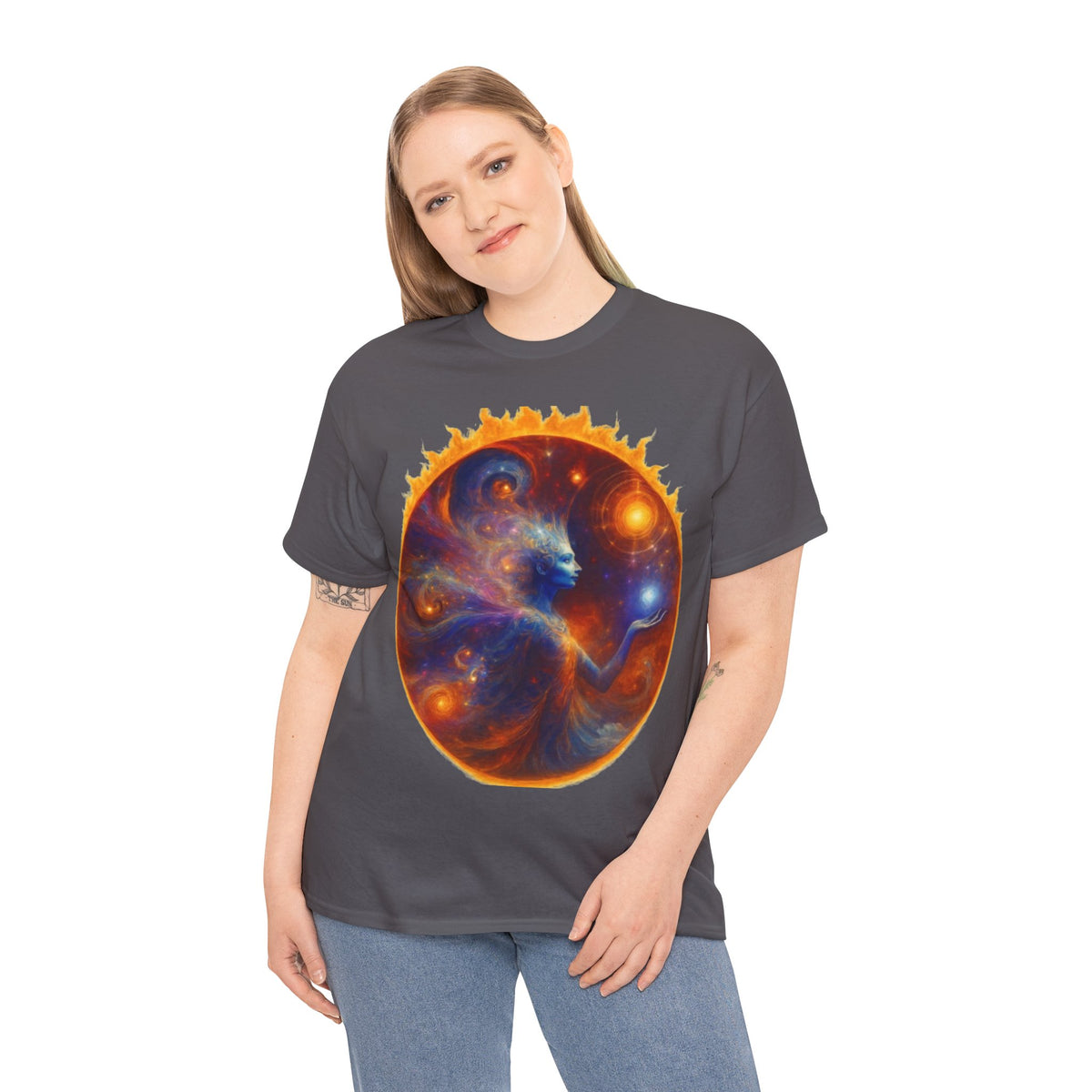 Let Your Light Shine Through – Cosmic Empowerment Tee for Soul Expression & Spiritual Radiance