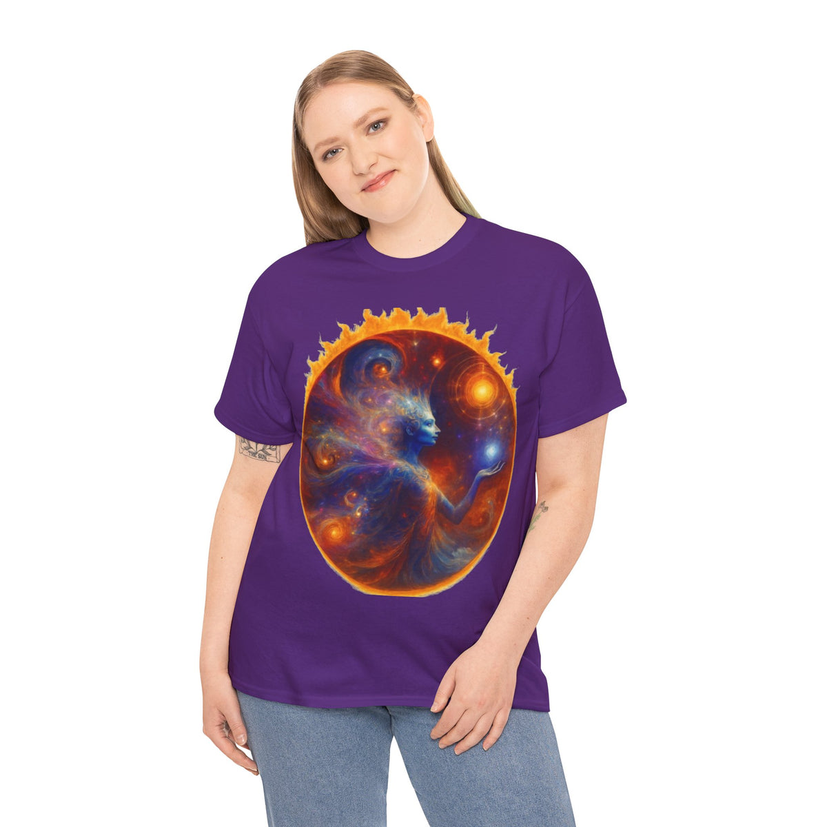 Let Your Light Shine Through – Cosmic Empowerment Tee for Soul Expression & Spiritual Radiance