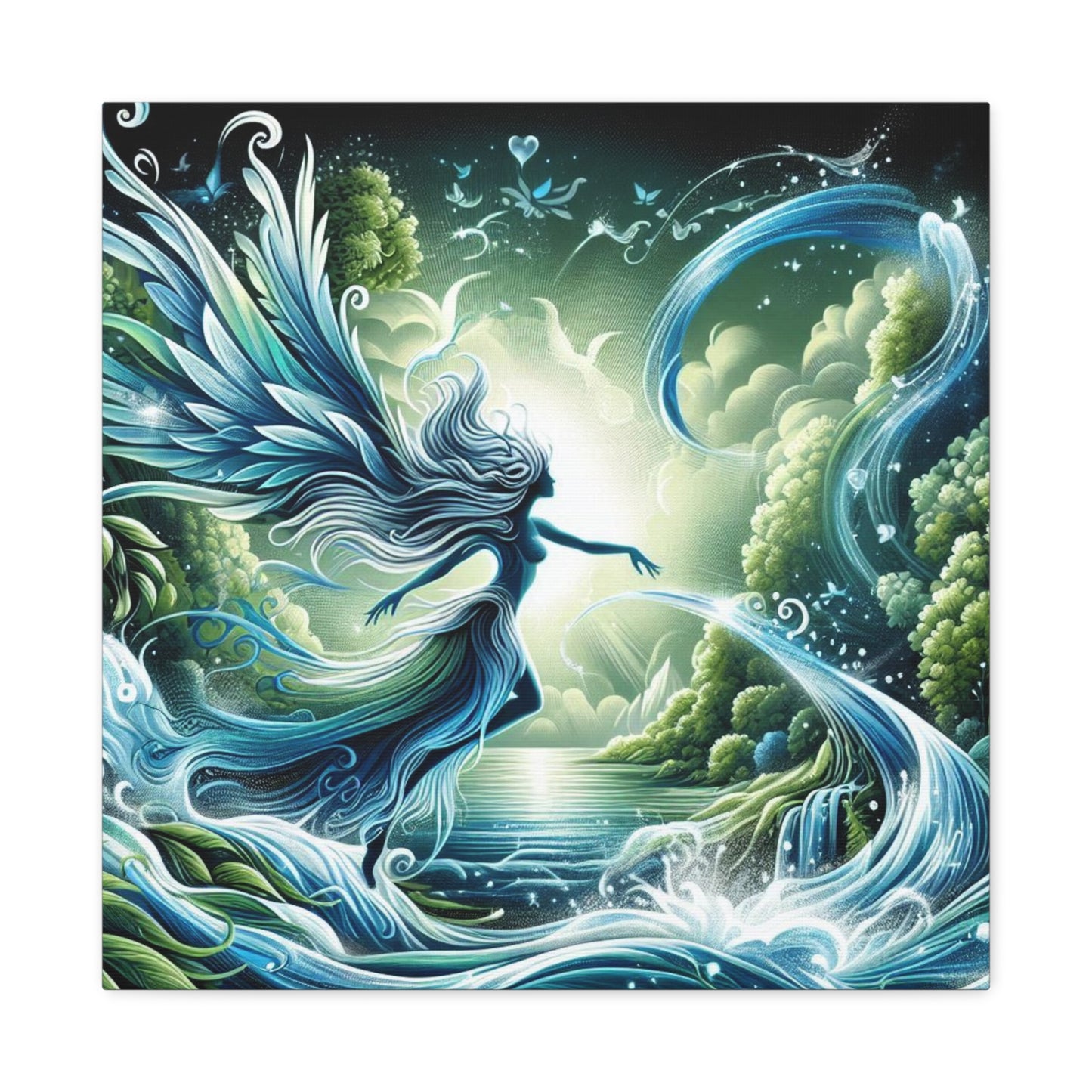 Flow Like Water Custom Canvas Print