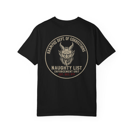 Krampus Dept. of Corrections — Naughty List Enforcement Unit Tee (Est. Dec 5th)