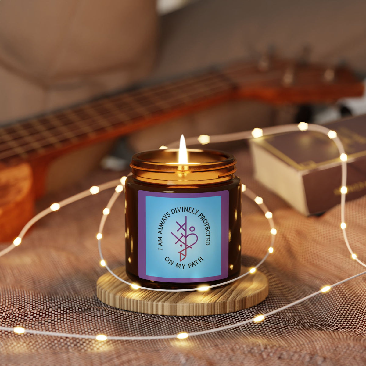Celestial Shield- Sage Lavender  Protection Candle