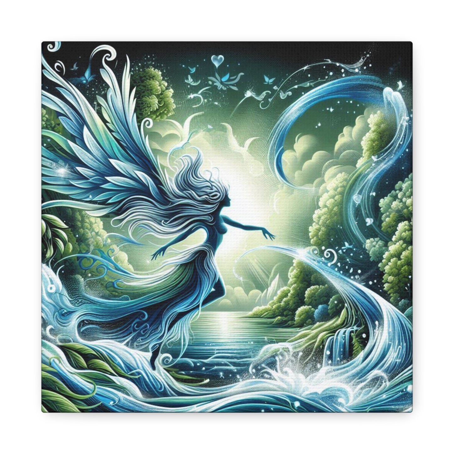 Flow Like Water Custom Canvas Print