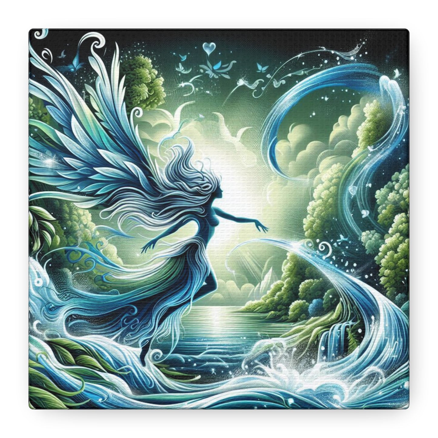 Flow Like Water Custom Canvas Print