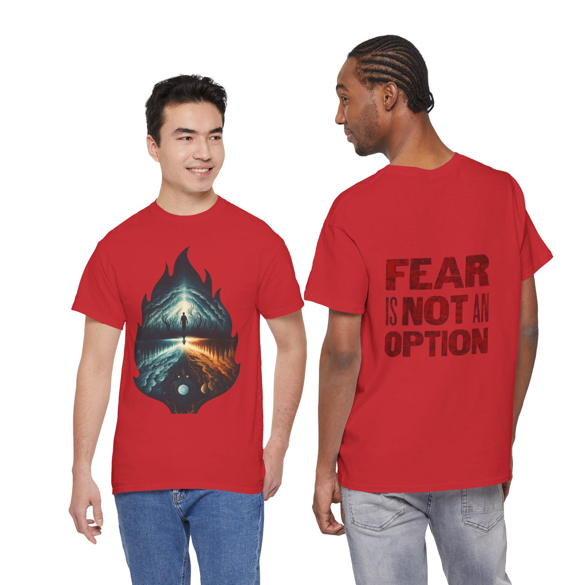 Fear is Not an Option- Energetic Statement Tee
