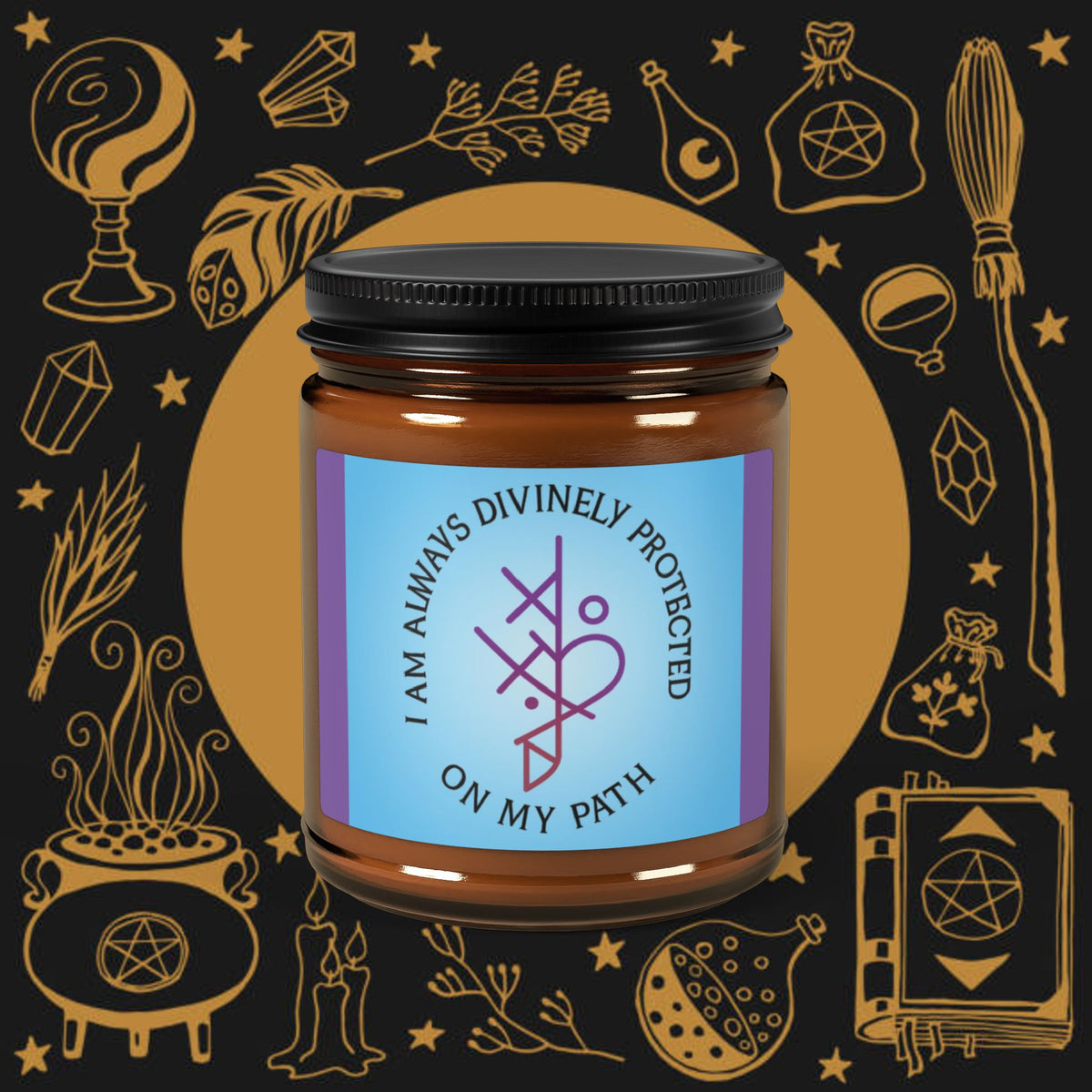 Celestial Shield- Sage Lavender  Protection Candle