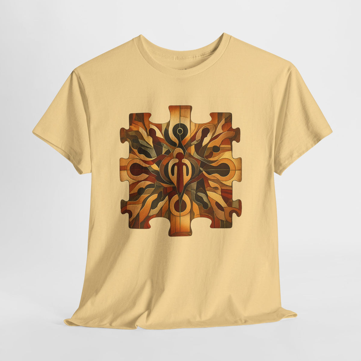 We Are All One Puzzle Tee with Custom Unity Sigil Mandala