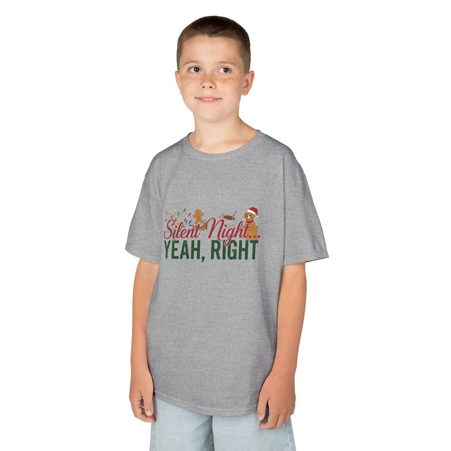 "Silent Night? Yeah, Right" - Funny Christmas Kids Tee