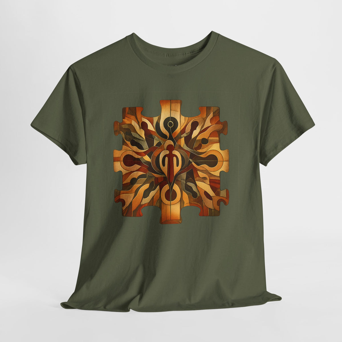 We Are All One Puzzle Tee with Custom Unity Sigil Mandala