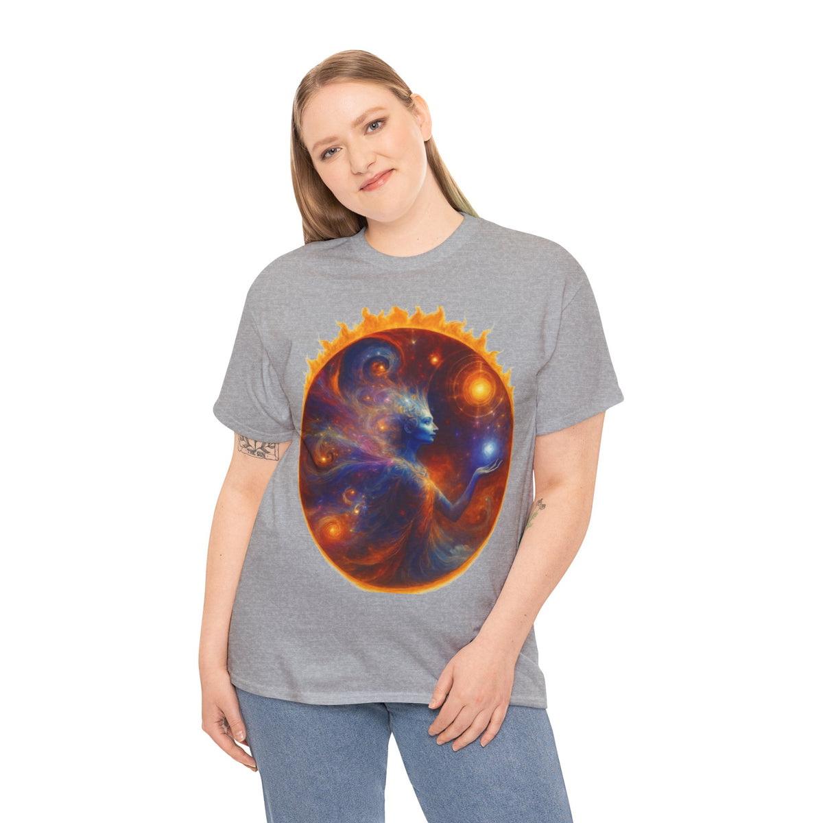 Let Your Light Shine Through – Cosmic Empowerment Tee for Soul Expression & Spiritual Radiance