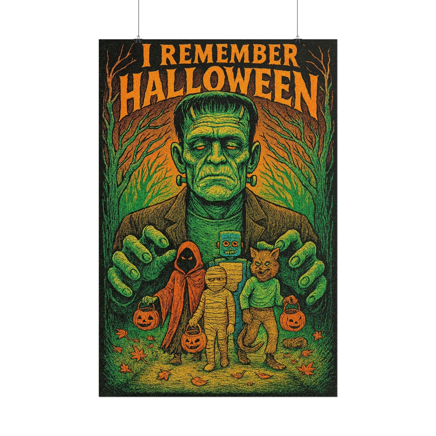 I Remember Halloween- Nostalgic Art Poster