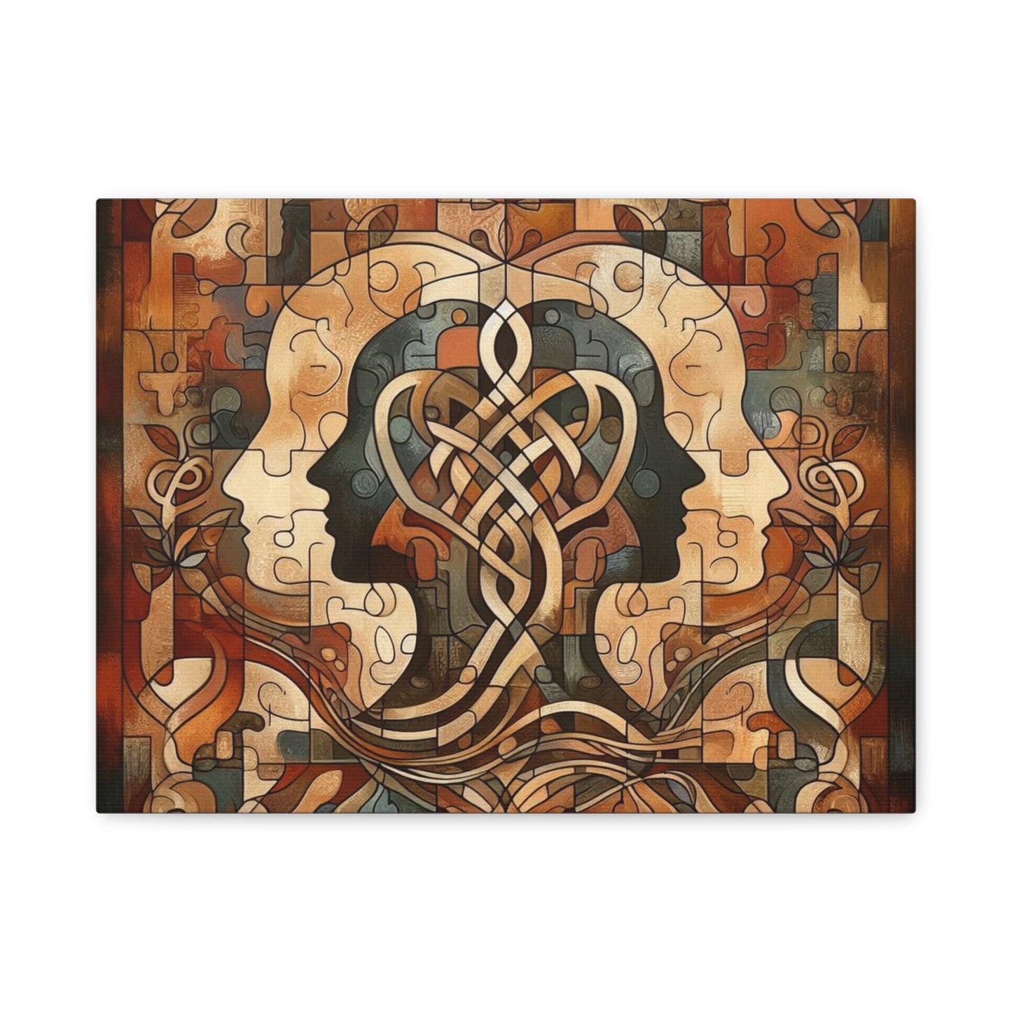 Mirror of Self Knowing Custom Canvas Print