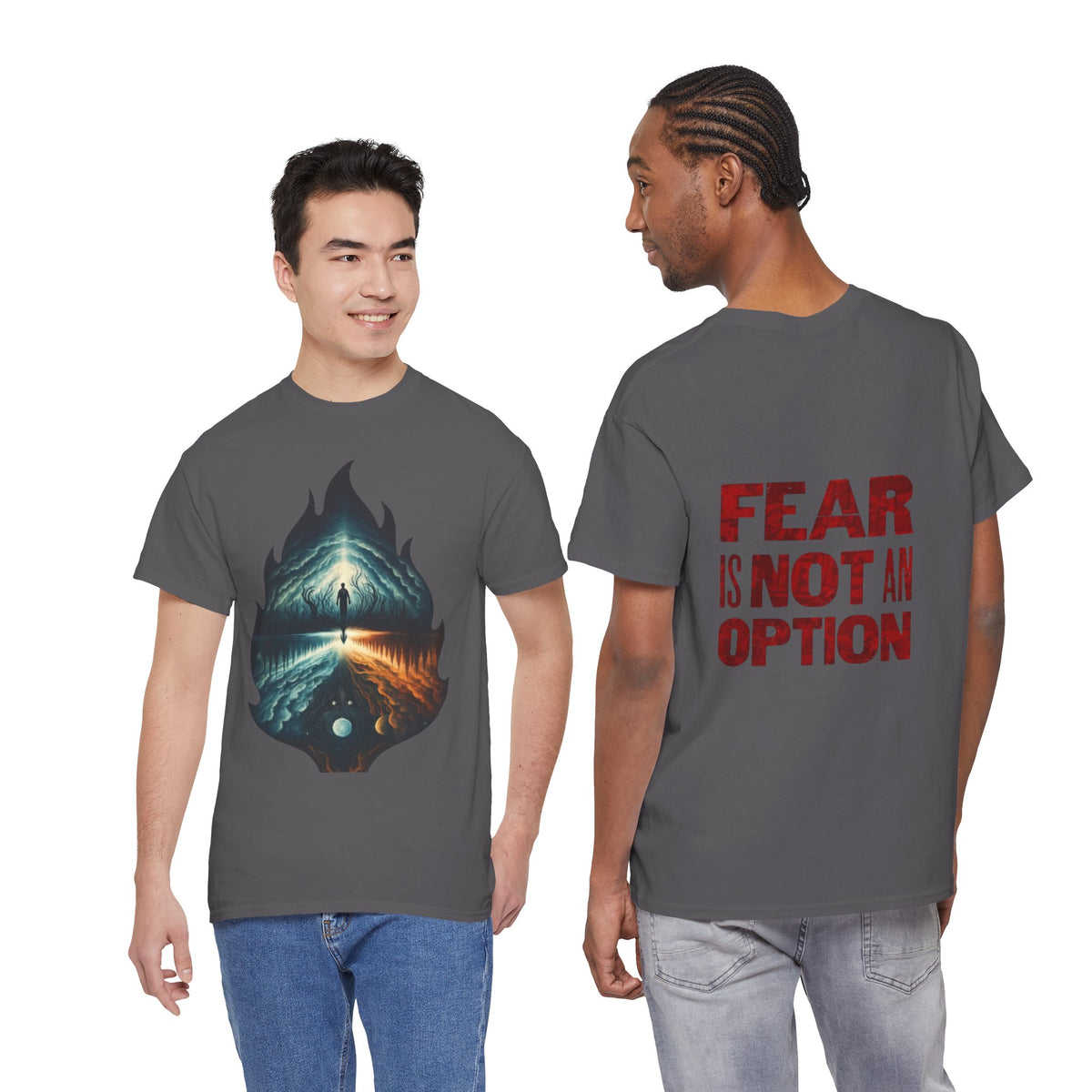 Fear is Not an Option- Energetic Statement Tee