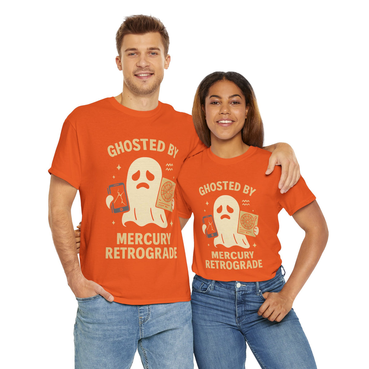 Ghosted by Mercury Retrograde- Astrological Humor Tee