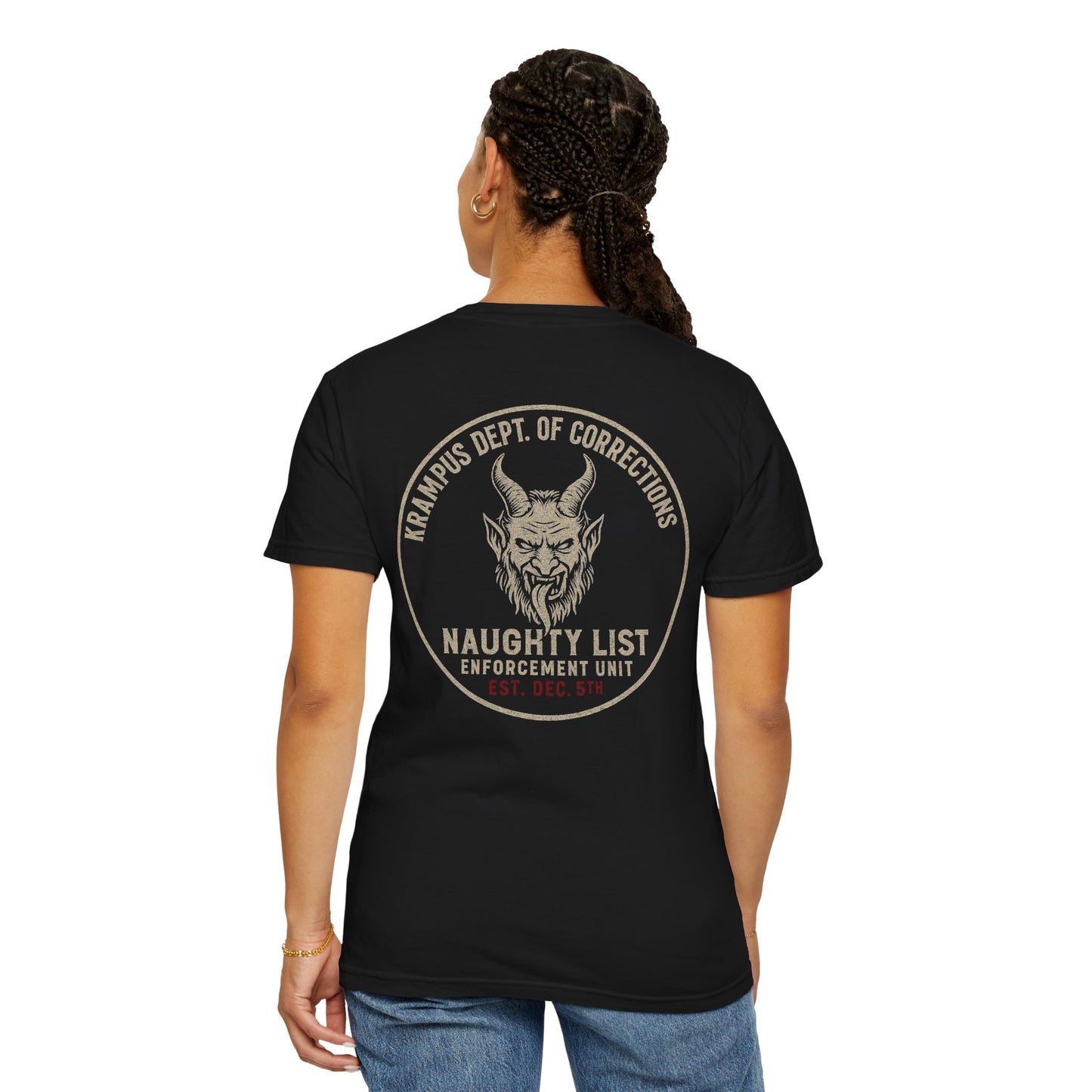 Krampus Dept. of Corrections — Naughty List Enforcement Unit Tee (Est. Dec 5th)
