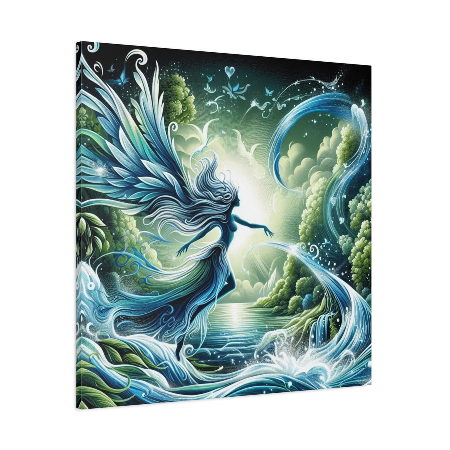 Flow Like Water Custom Canvas Print