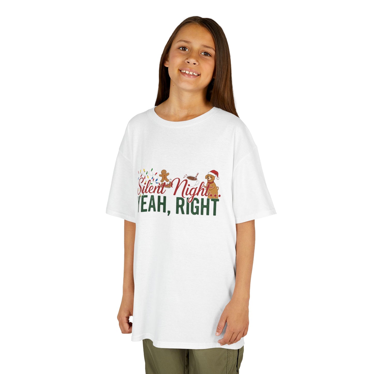 "Silent Night? Yeah, Right" - Funny Christmas Kids Tee