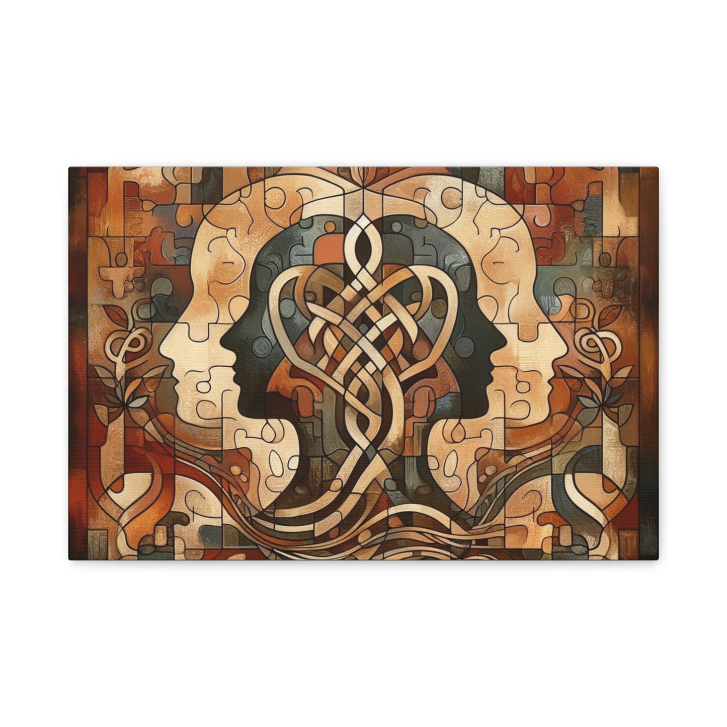 Mirror of Self Knowing Custom Canvas Print