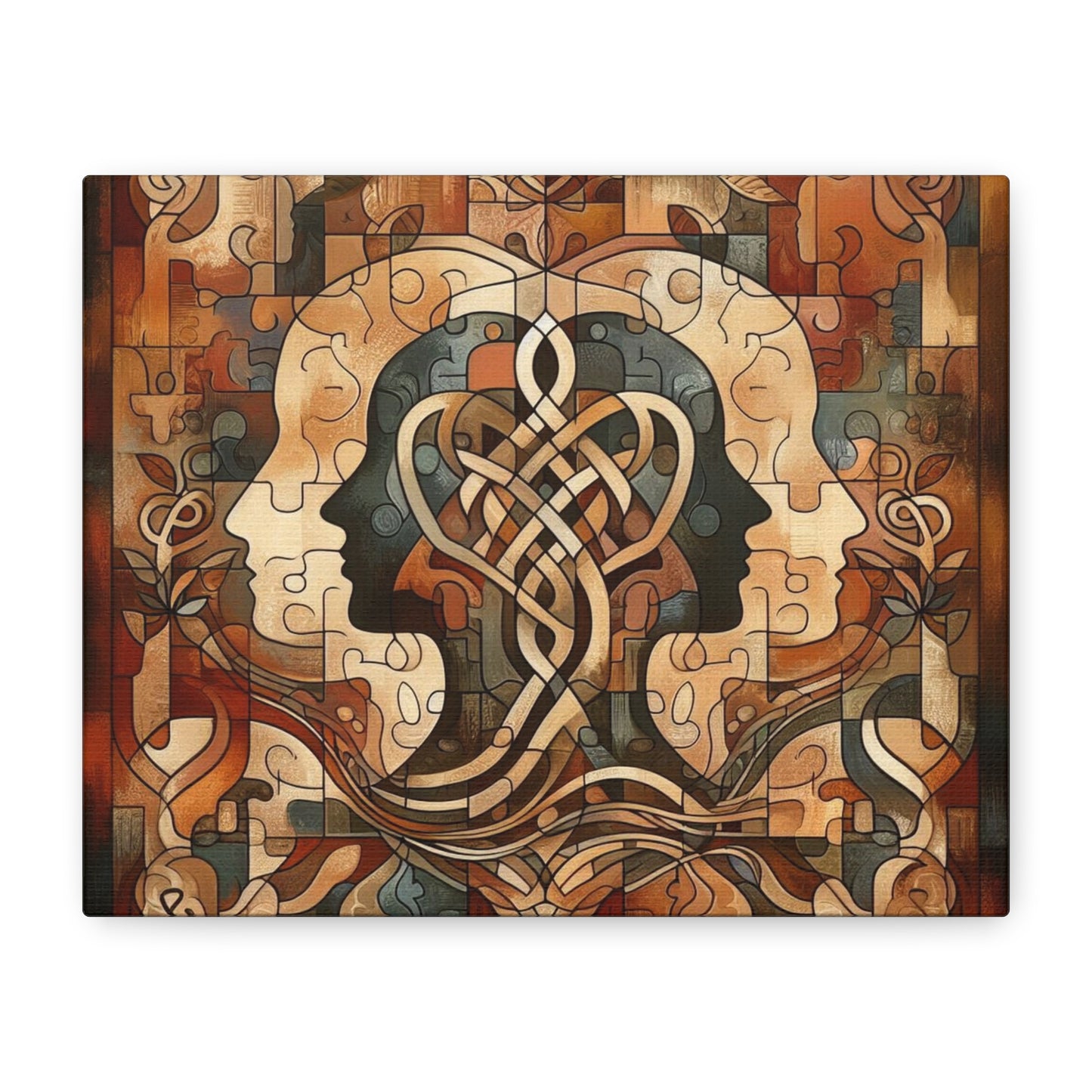 Mirror of Self Knowing Custom Canvas Print