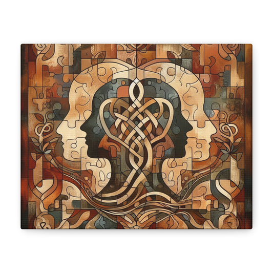 Mirror of Self Knowing Custom Canvas Print