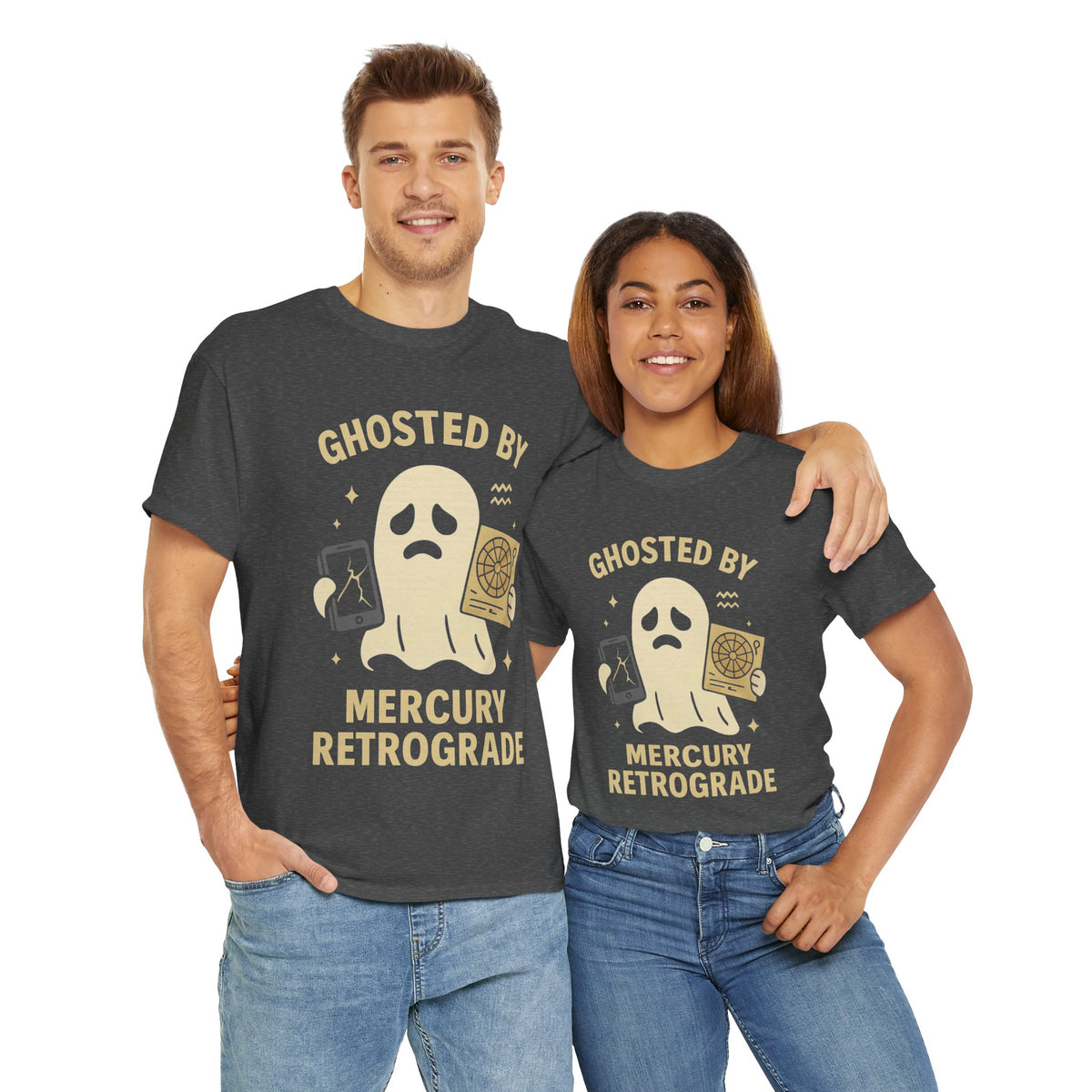 Ghosted by Mercury Retrograde- Astrological Humor Tee