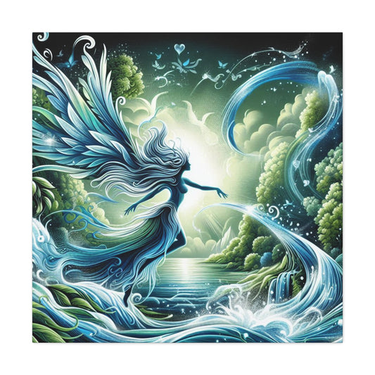 Flow Like Water Custom Canvas Print