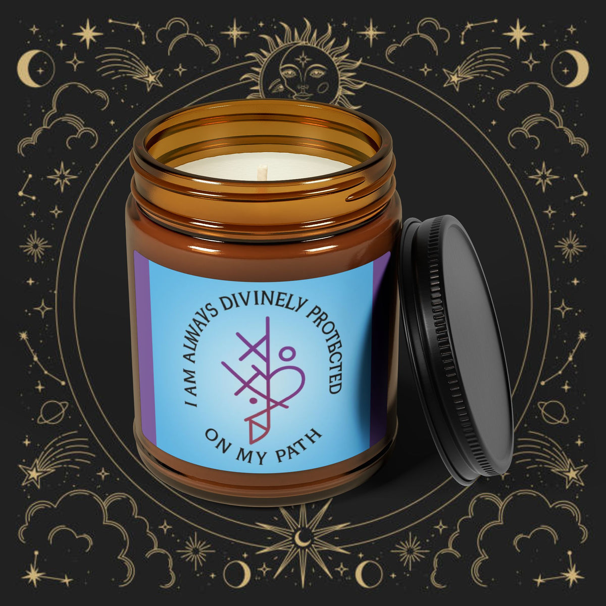 Celestial Shield- Sage Lavender  Protection Candle