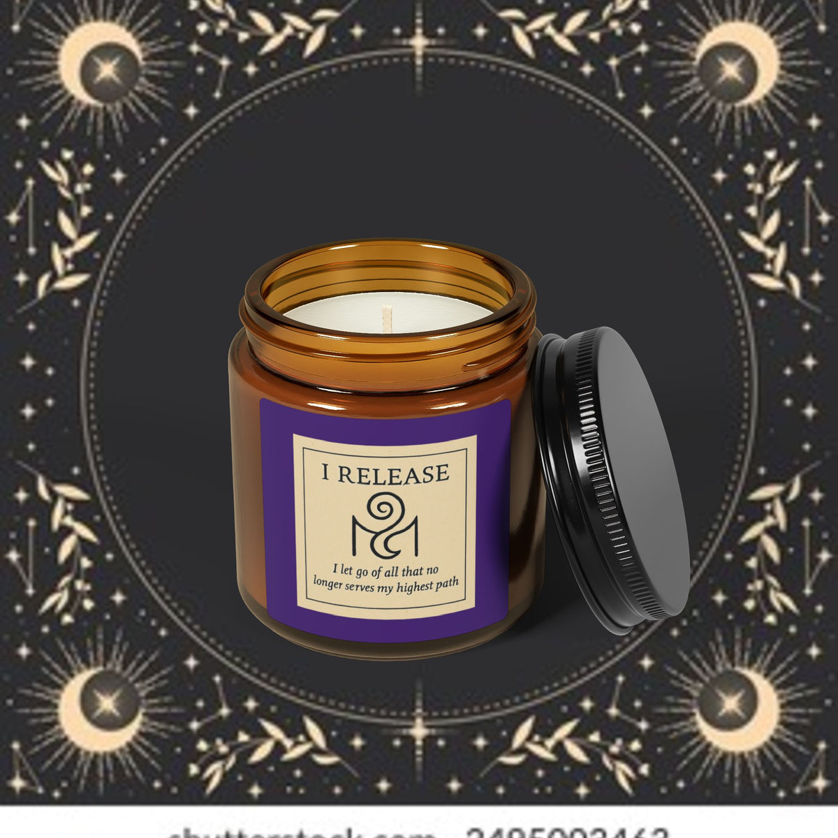 I RELEASE – Cinnamon Vanilla Ritual Candle