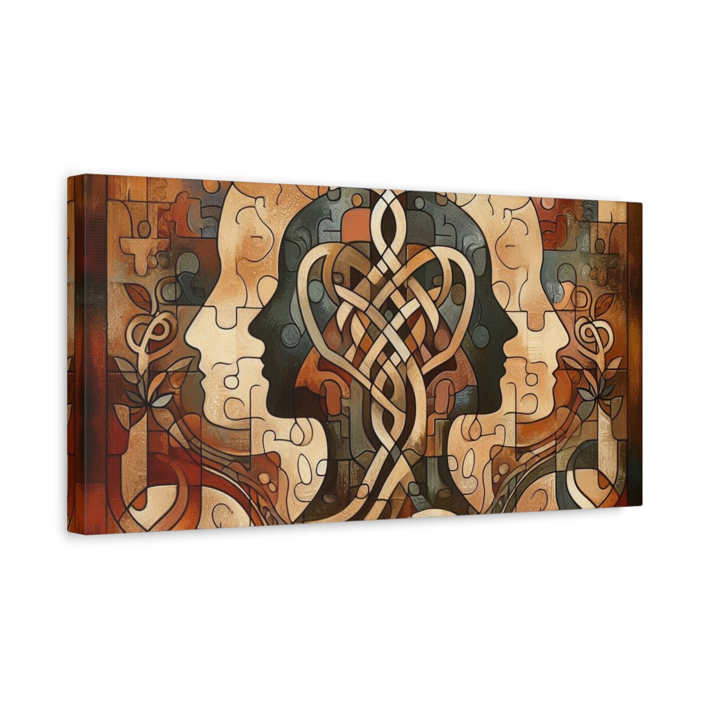 Mirror of Self Knowing Custom Canvas Print