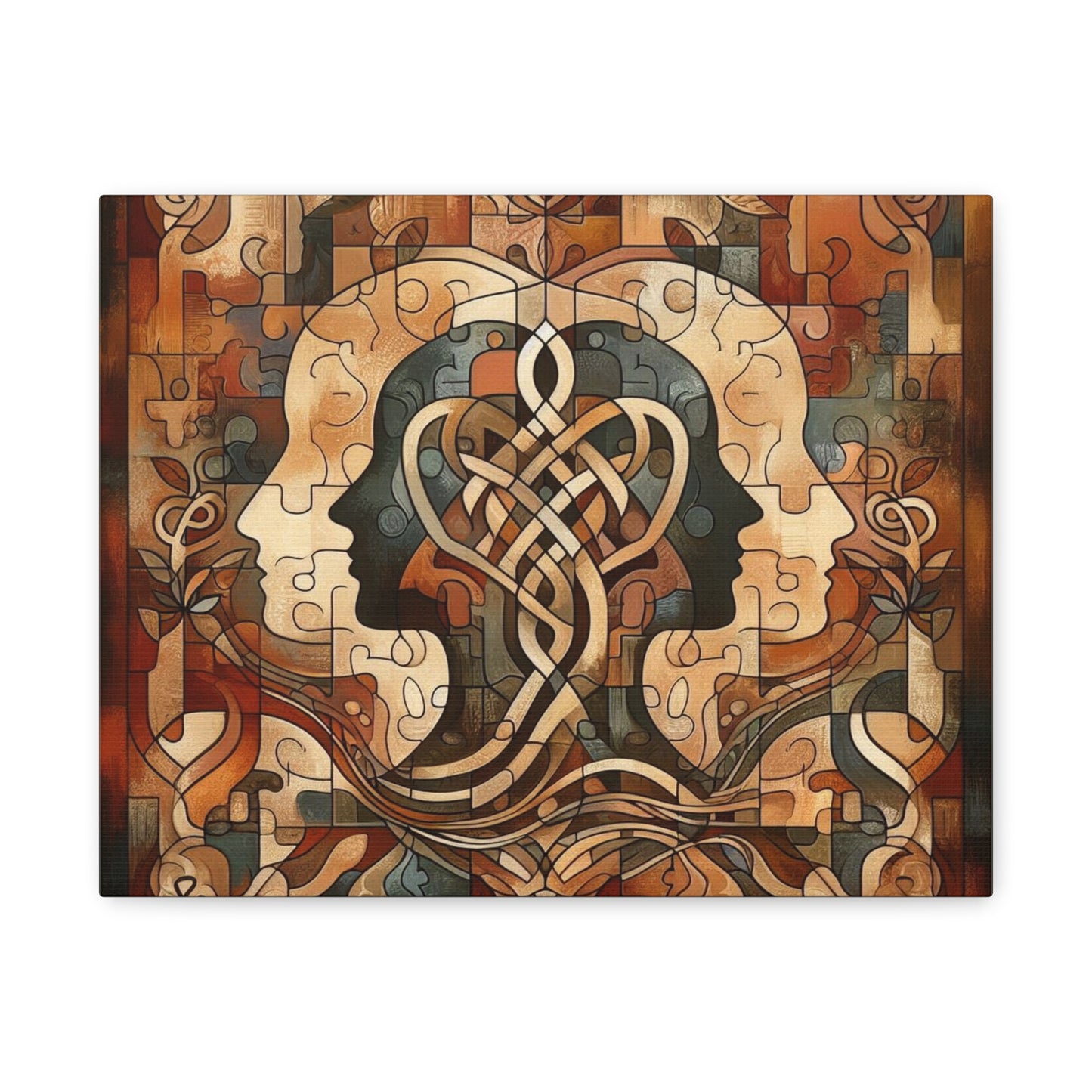 Mirror of Self Knowing Custom Canvas Print