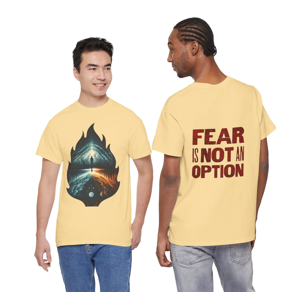 Fear is Not an Option- Energetic Statement Tee