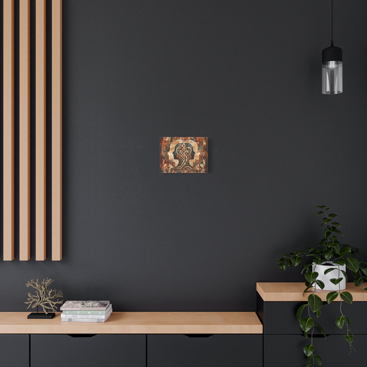 Mirror of Self Knowing Custom Canvas Print