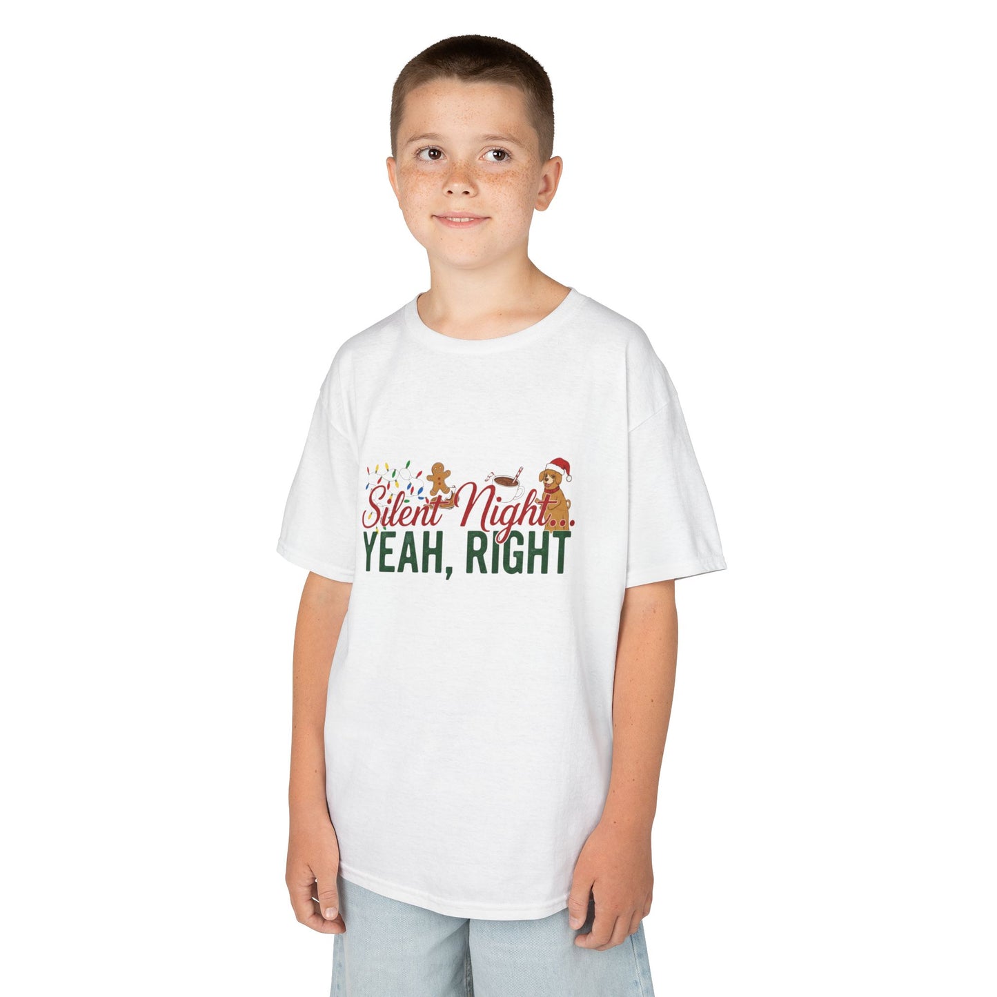 "Silent Night? Yeah, Right" - Funny Christmas Kids Tee