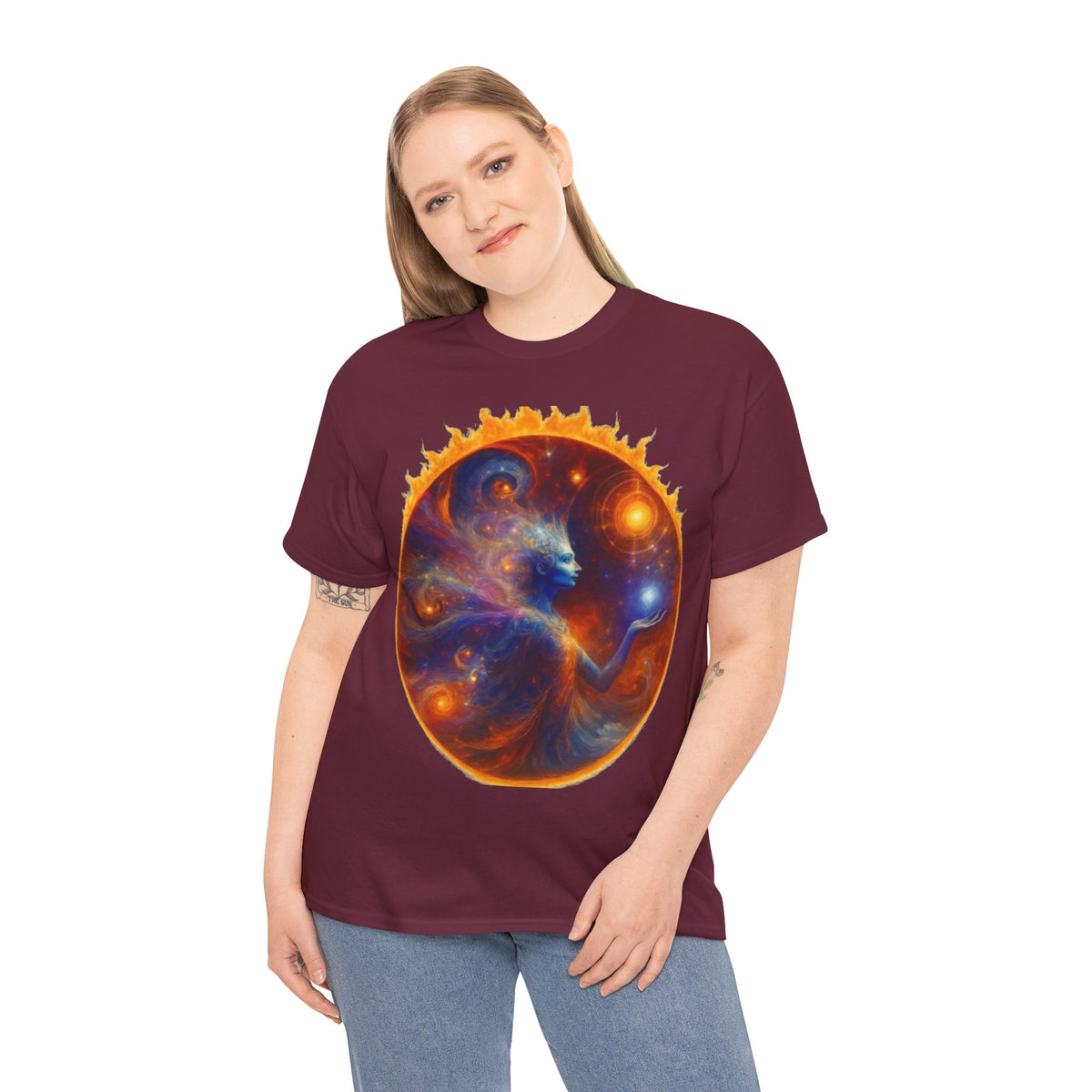 Let Your Light Shine Through – Cosmic Empowerment Tee for Soul Expression & Spiritual Radiance
