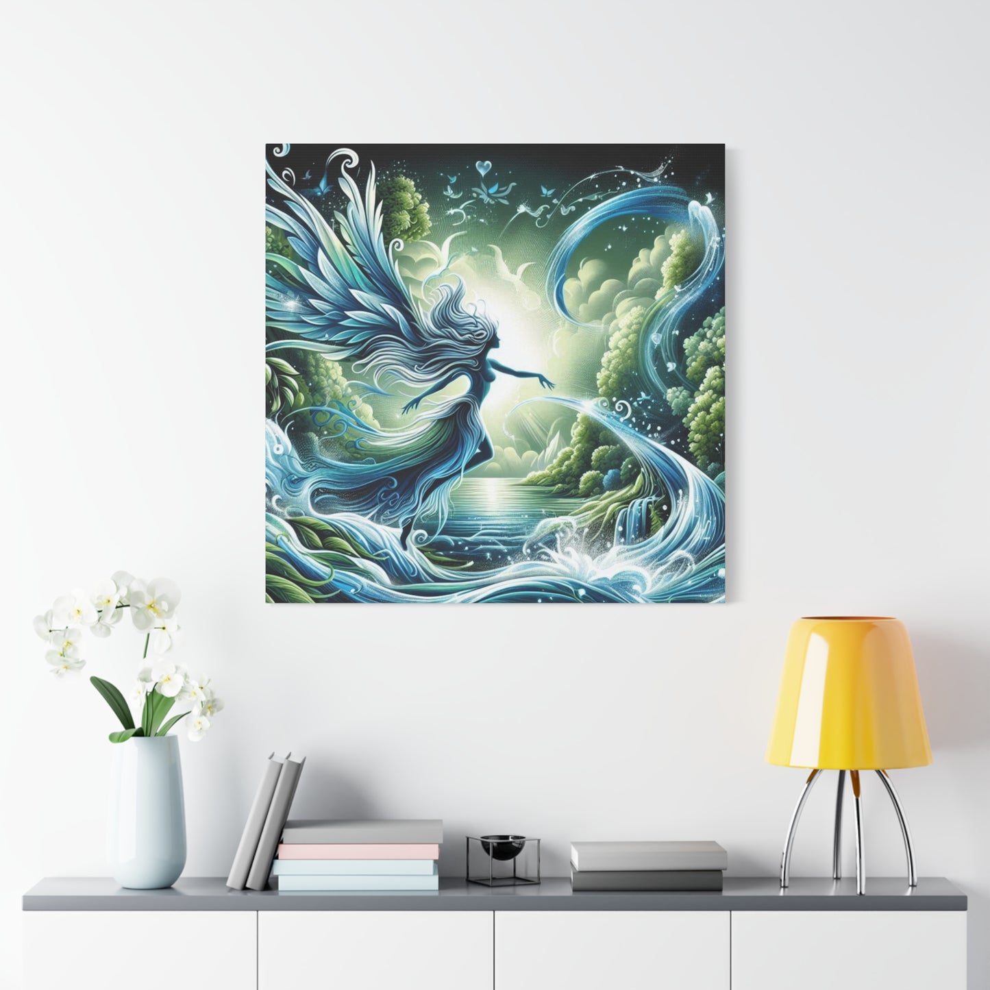 Flow Like Water Custom Canvas Print