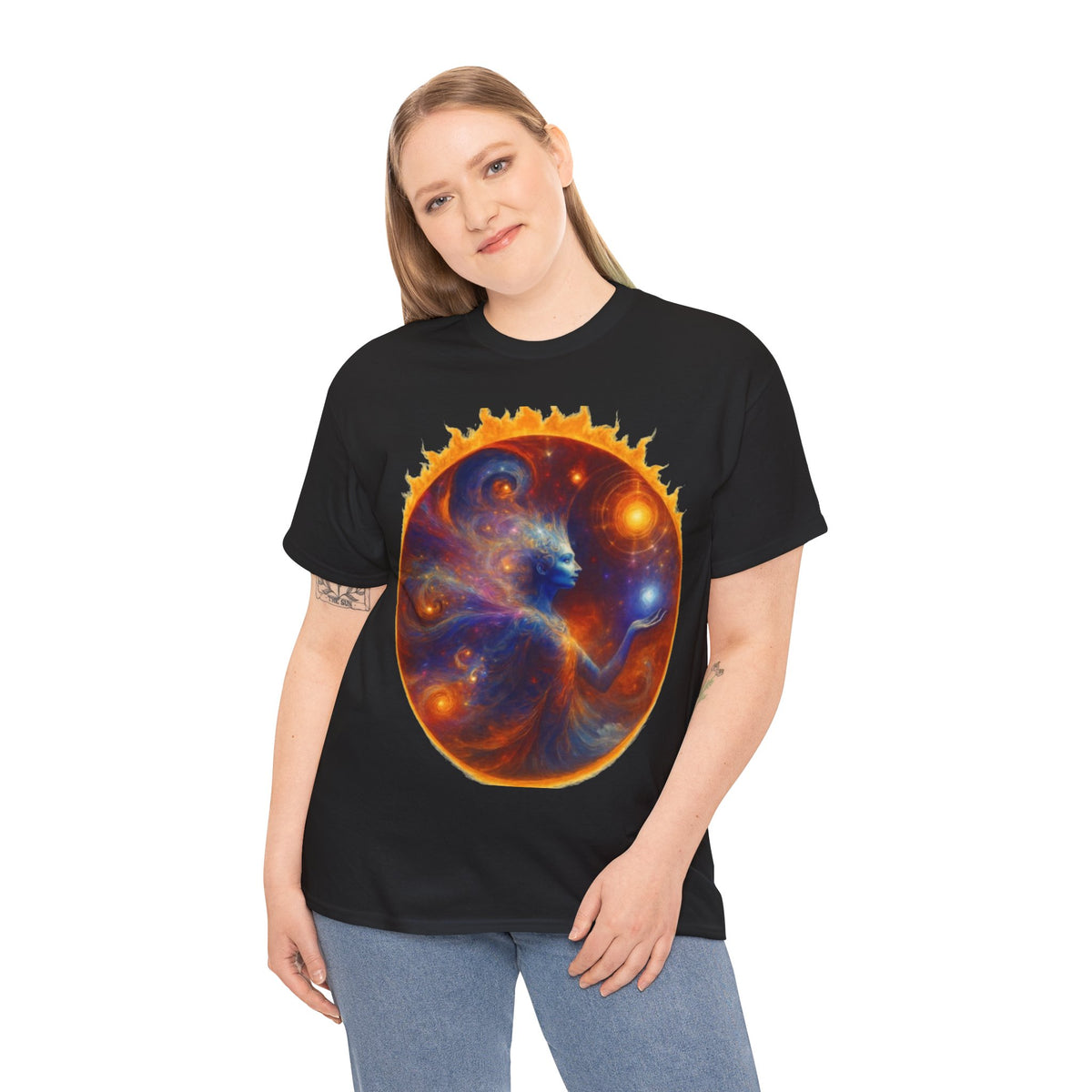 Let Your Light Shine Through – Cosmic Empowerment Tee for Soul Expression & Spiritual Radiance