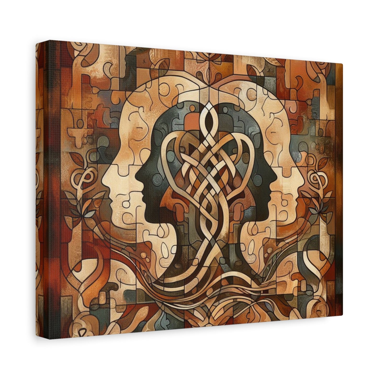 Mirror of Self Knowing Custom Canvas Print