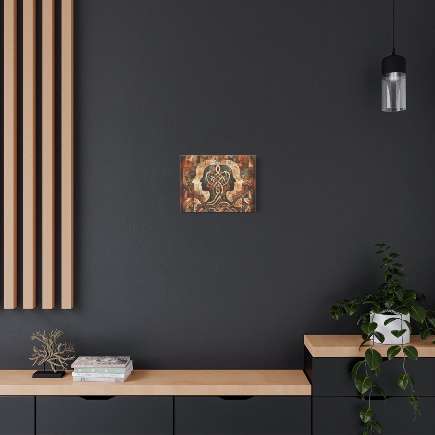 Mirror of Self Knowing Custom Canvas Print