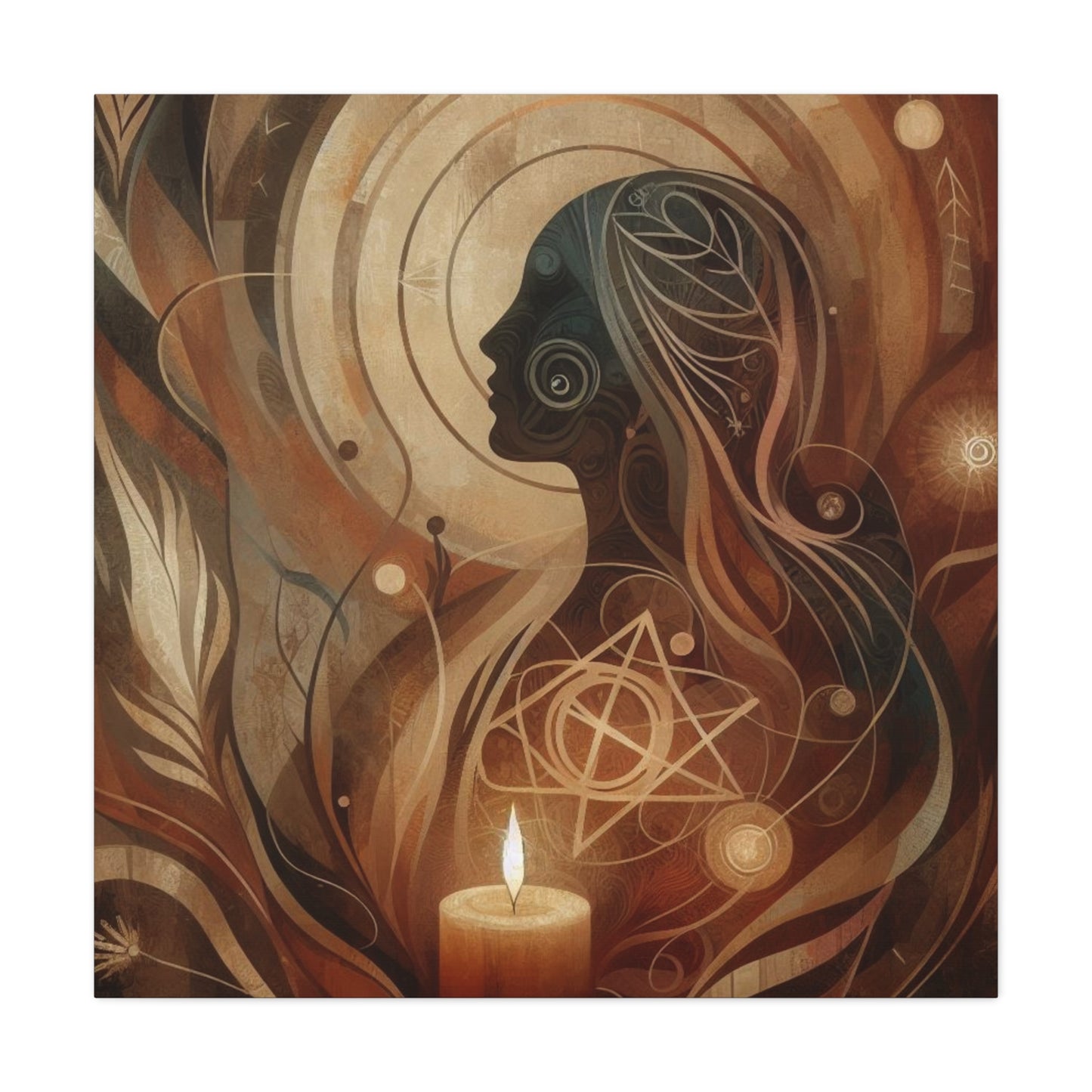 Earthly Woman Custom Canvas Print