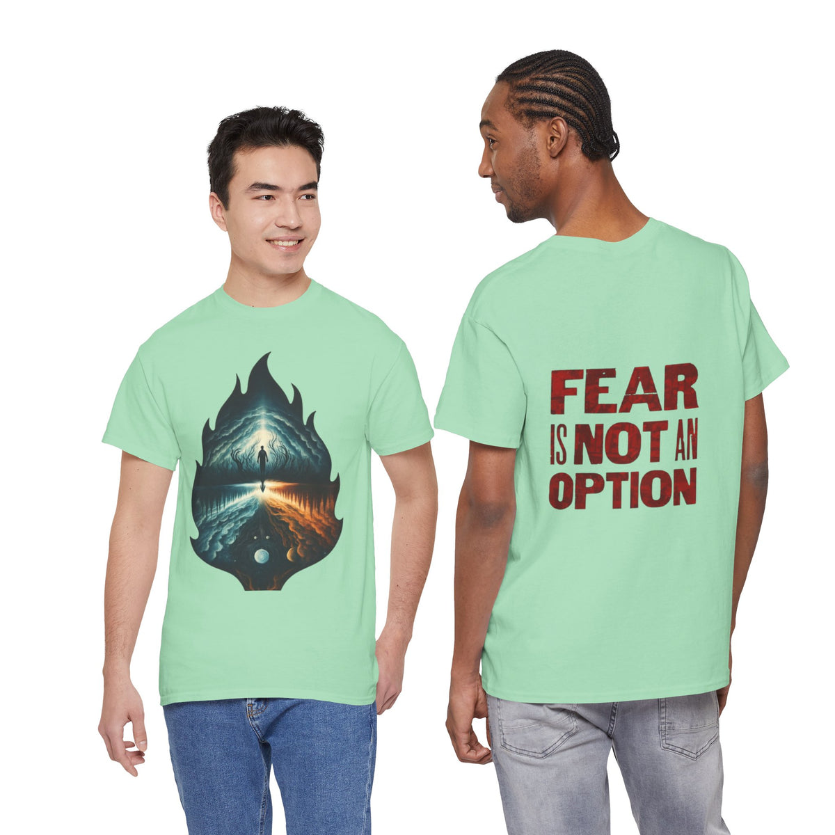 Fear is Not an Option- Energetic Statement Tee