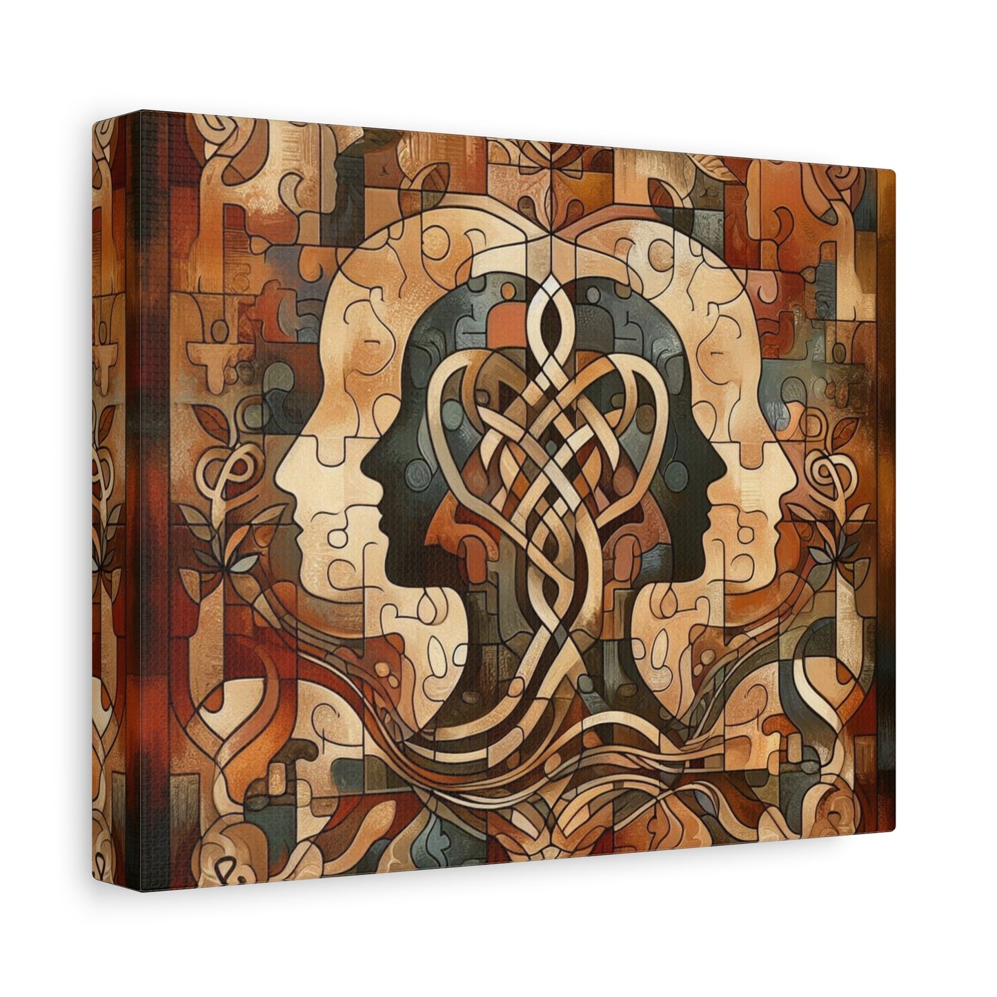 Mirror of Self Knowing Custom Canvas Print