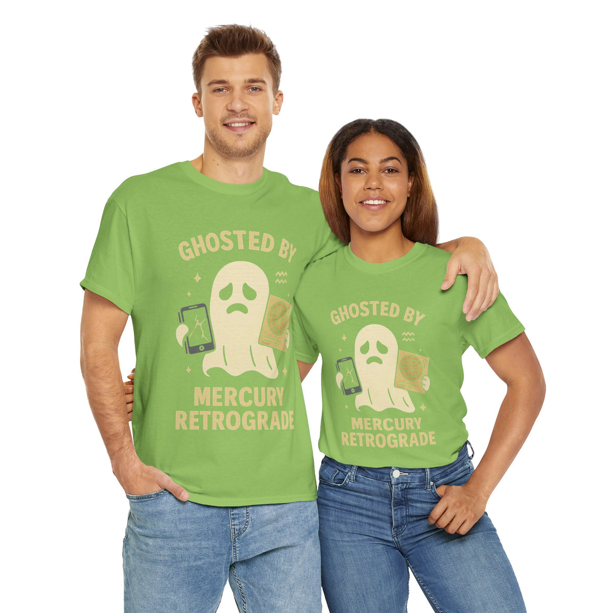 Ghosted by Mercury Retrograde- Astrological Humor Tee
