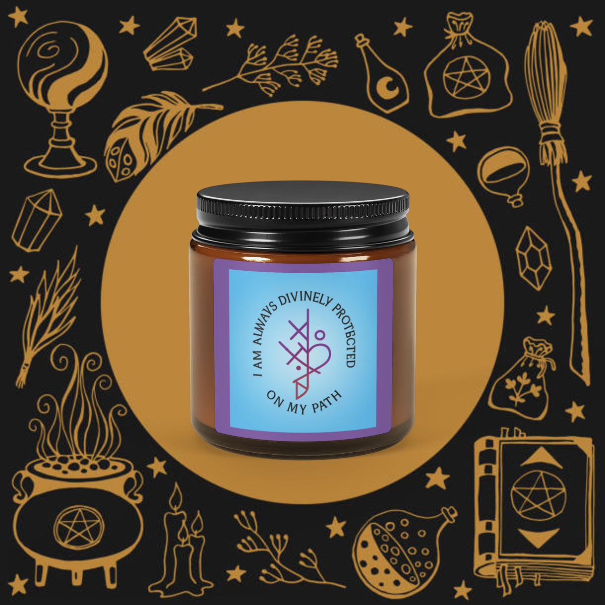 Celestial Shield- Sage Lavender  Protection Candle