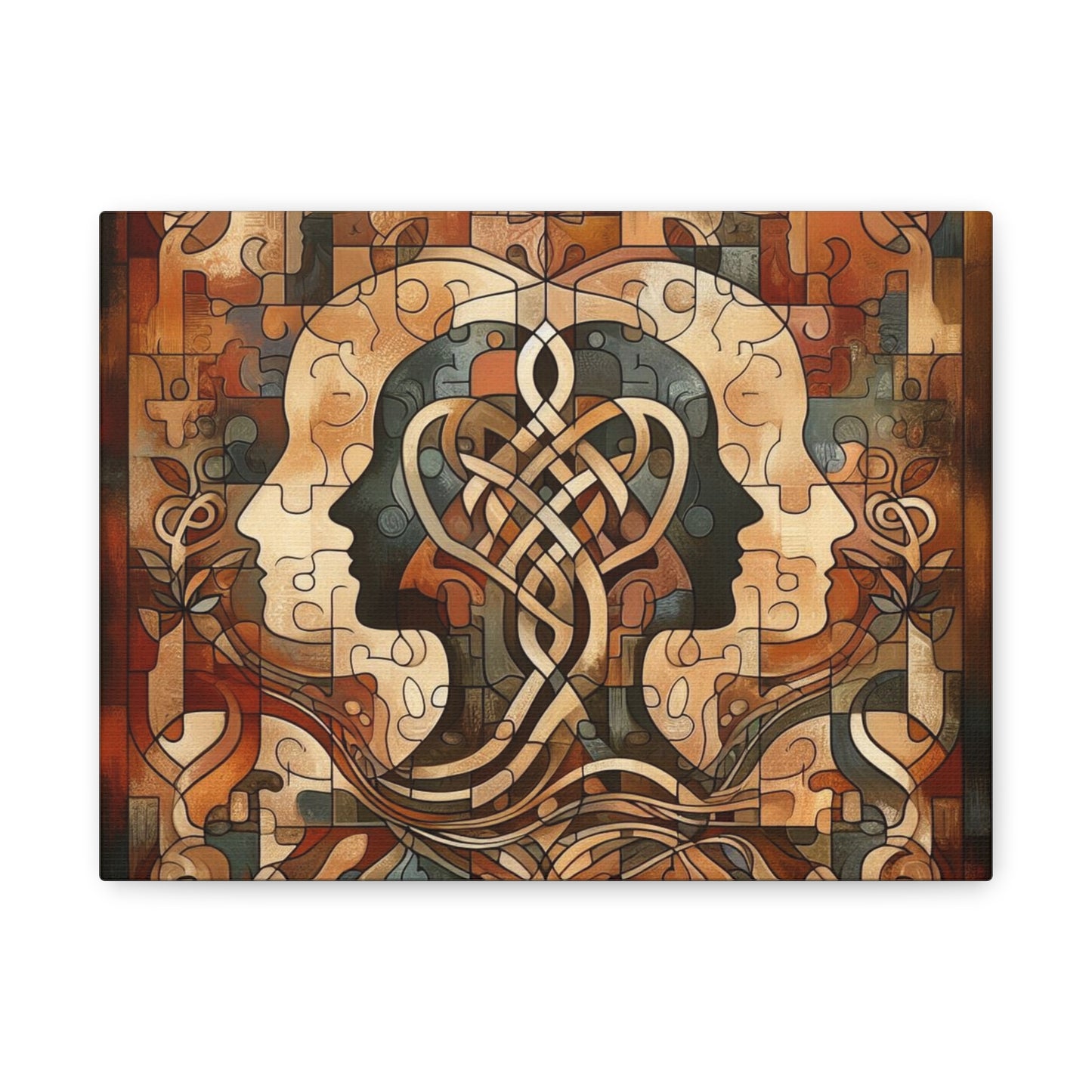 Mirror of Self Knowing Custom Canvas Print